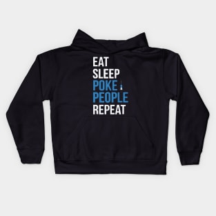 Eat Sleep Poke People Repeat Xmas Gift For Phlebotomist Kids Hoodie